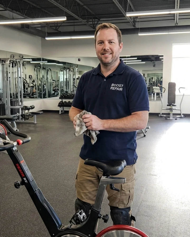Gym equipment repair by Boost technician - photo 6